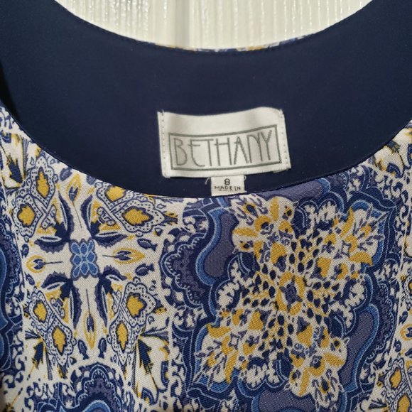 Bethany Boho Ruffled Tiered Lightweight Dress Size 8 EUC - Picture 4 of 6